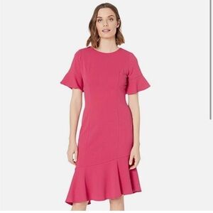 Adrianna Papell Women's Knit Crepe Ruffle
Midi Dress Size 10‎